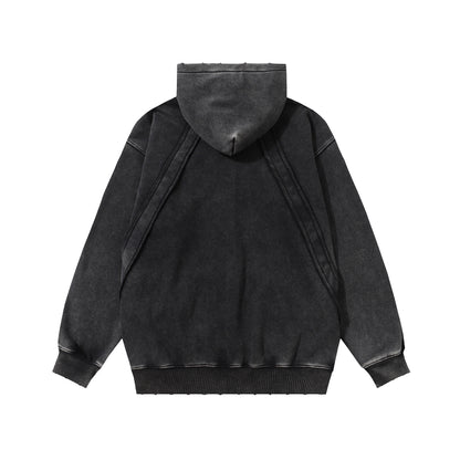 Heavyweight Washed Fleece Lining Pullover Hoodie WN25682