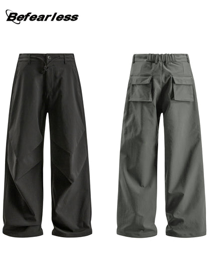 Crinkle Panel Wide Leg Pants WN26208