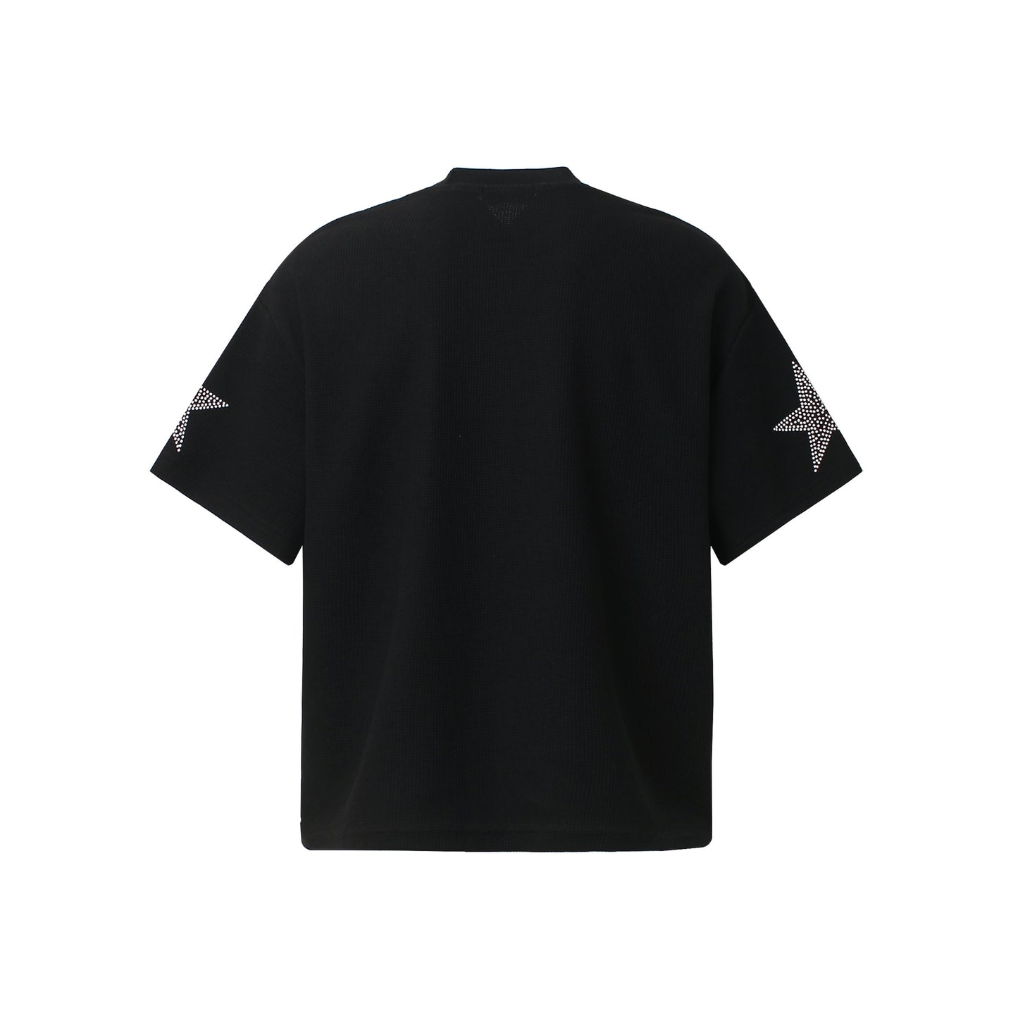 Graffiti Tiger Print Waffle Oversize Short Sleeve T-Shirt WN25898