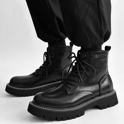 Chunky Lug Sole Platform Lace-Up Boots WN24555