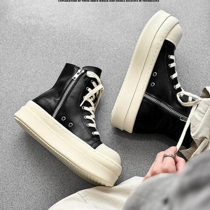 Rope Lace High-Top Chunky Sole Boots WN24564