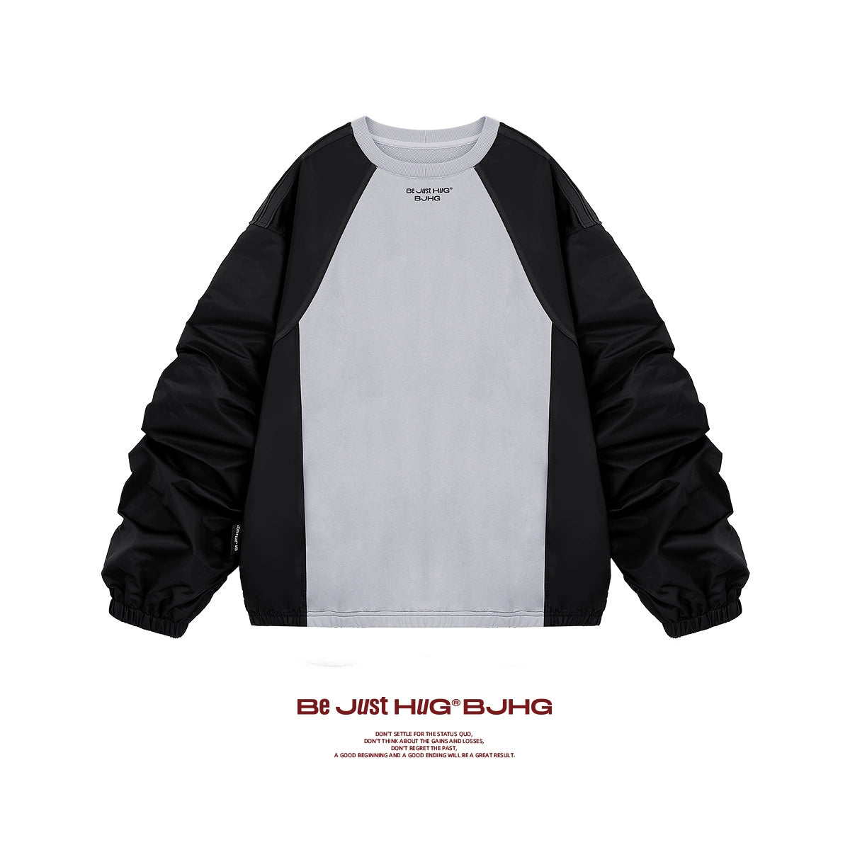 Oversize Sleeve Docking Raglan Sweatshirt WN9771