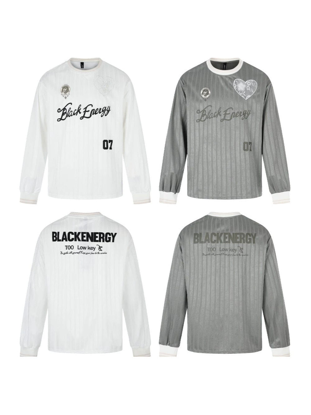 Heart Patch Letter Graphic Long Sleeve T-Shirt WN28098