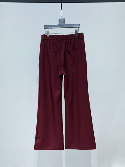 Daisy Brooch Tailored Jacket & Flare Trousers Setup WN23861