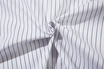 Stripe Burn Print Short Sleeve Shirt WN26793