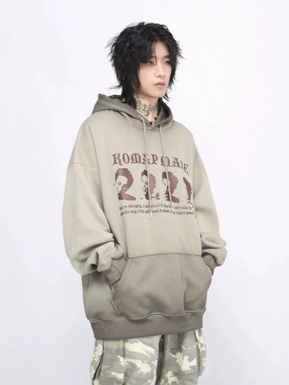 Hip-Hop Print Pullover Hoodie WN8351