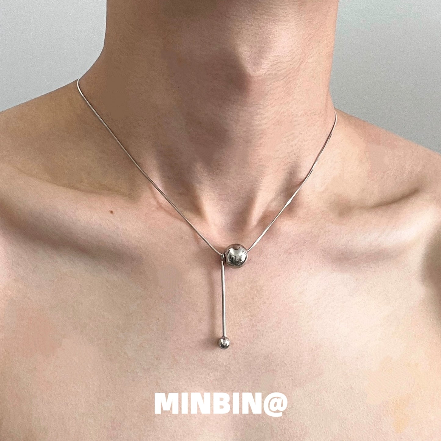 Snake Bone Bead Necklace WN19216