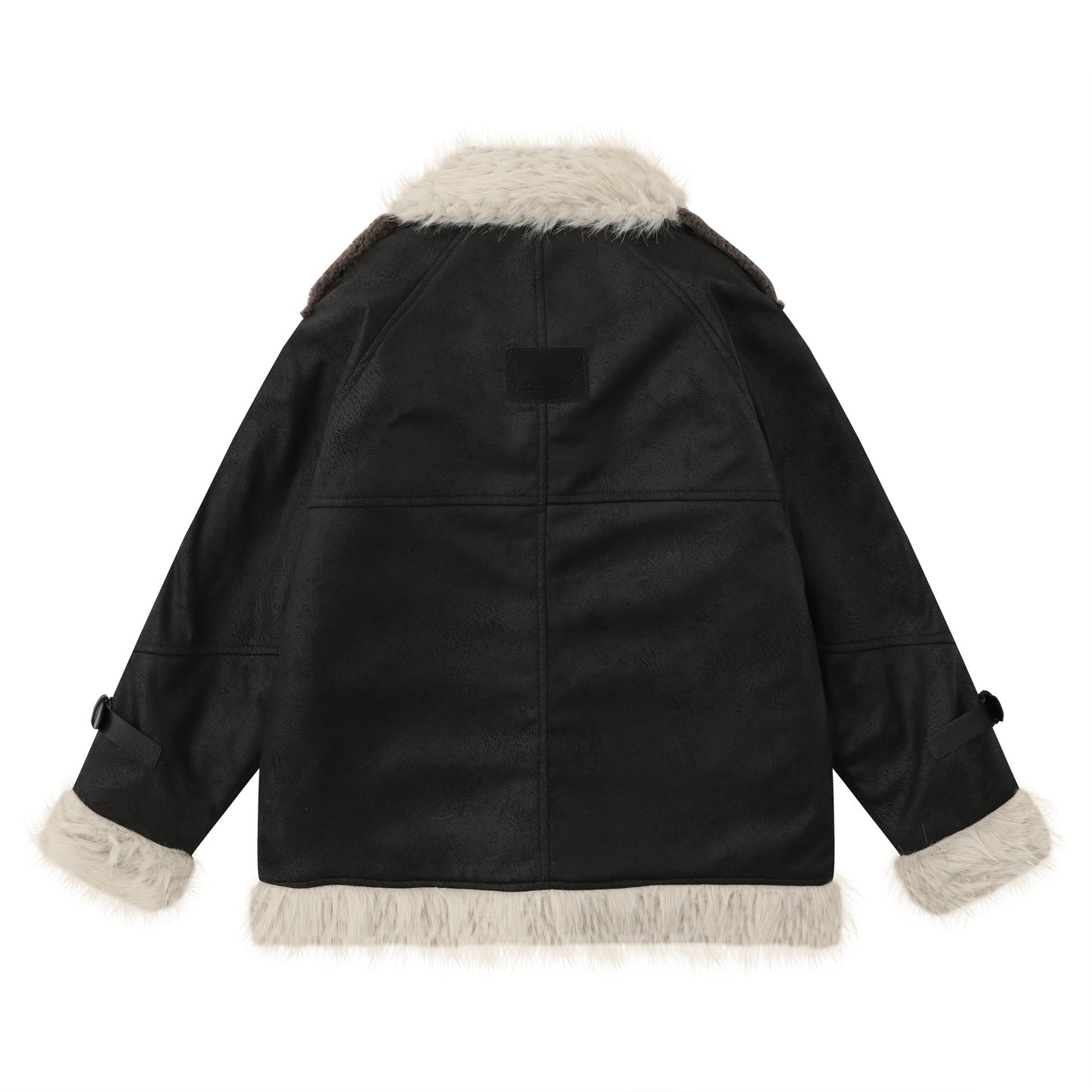 Suede Fleece Linning Furry Jacket WN10993