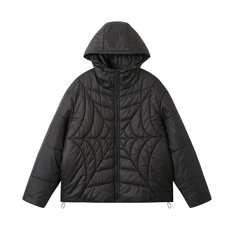 Spider Web Quilted Puffer Jacket WN10156