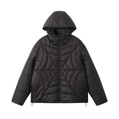 Spider Web Quilted Puffer Jacket WN10156