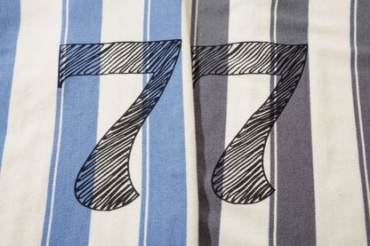 Colorblock Striped Polo Knit Sweater WN11393