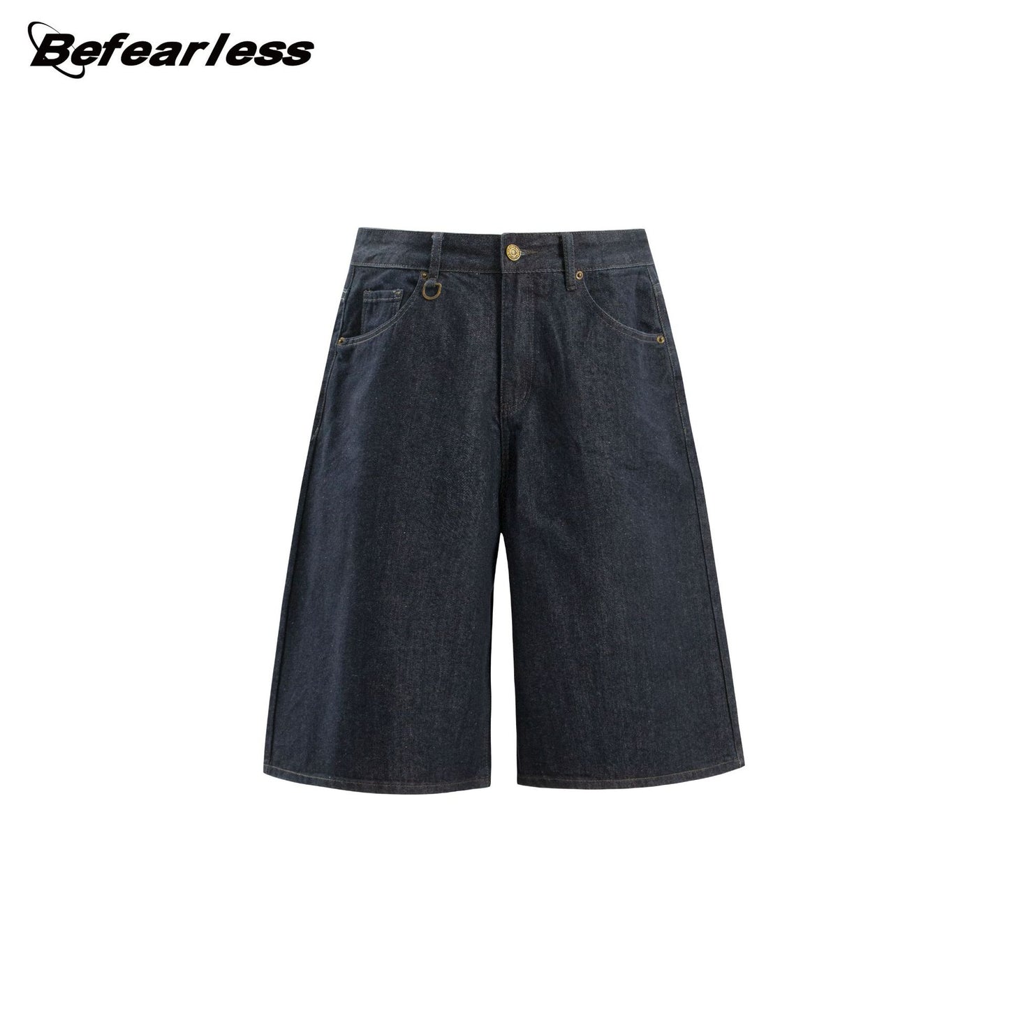 Raw Denim Wide Leg Half Jeans WN26405