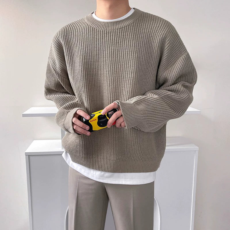 Round Neck Knit Sweater WN6659