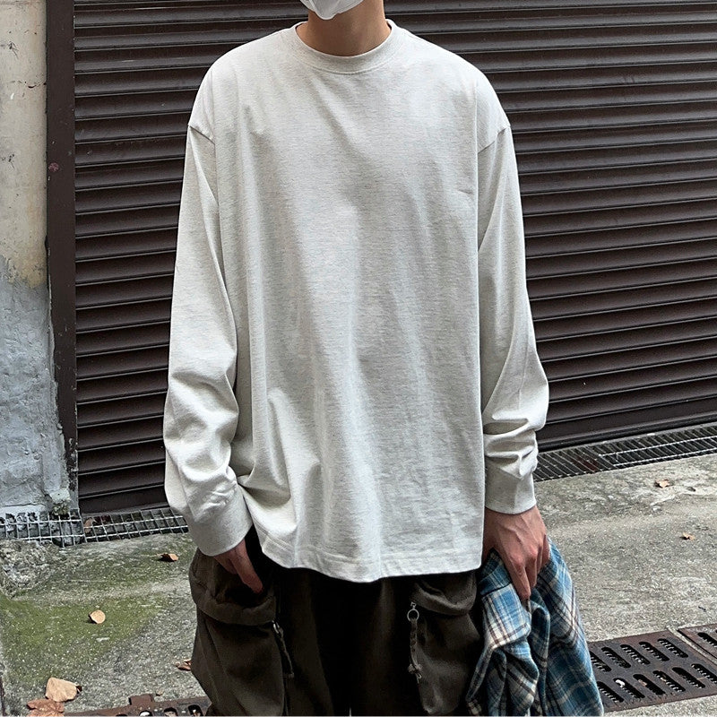 Heavyweight Oversize Basic Long Sleeve T-Shirt WN24358