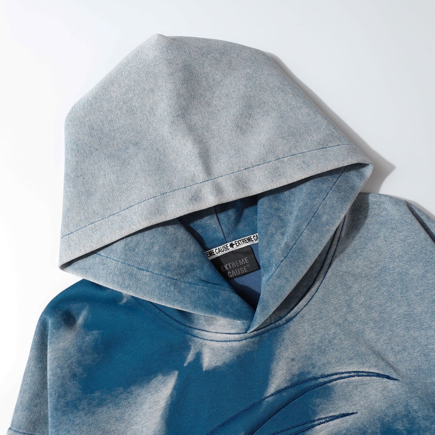 Washed Tie-Dye Patchwork Pullover Hoodie WN16182