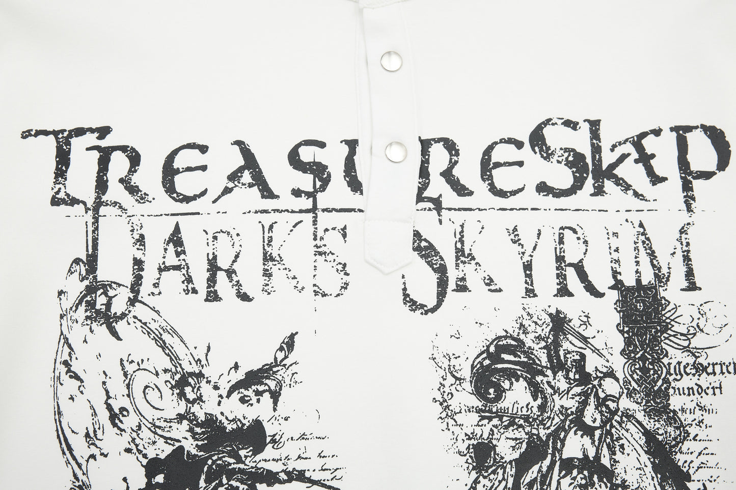 Air Layer Button Art Print Short Sleeve T-Shirt WN25998
