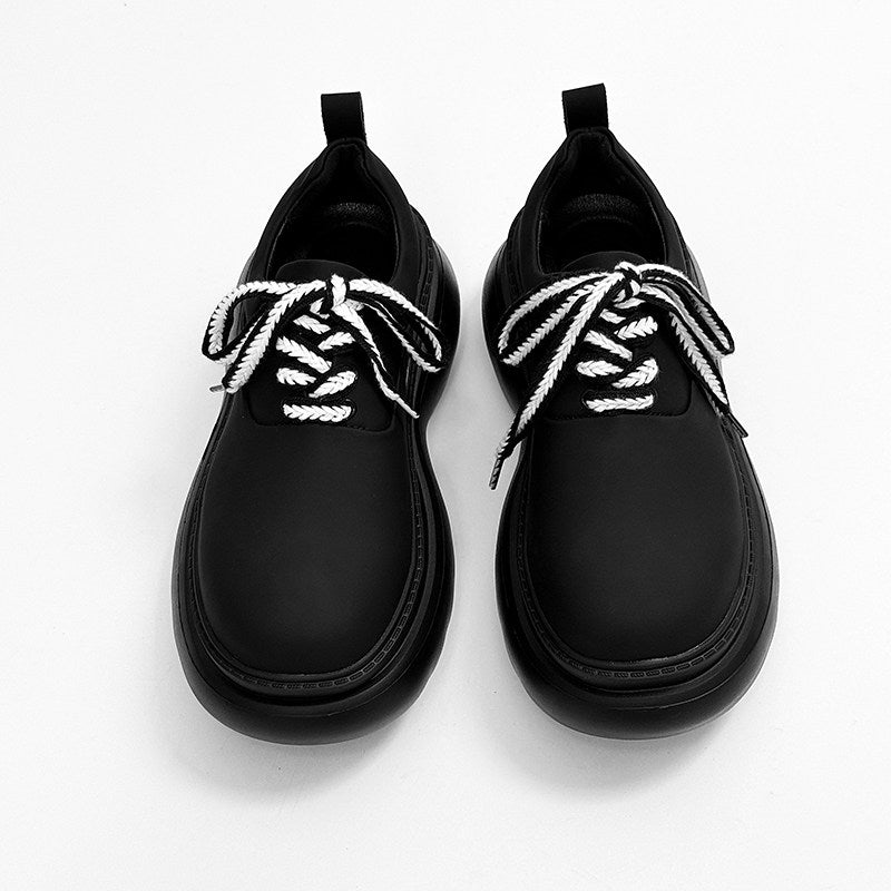 Chunky Platform Round Toe Lace-Up Shoes WN24542