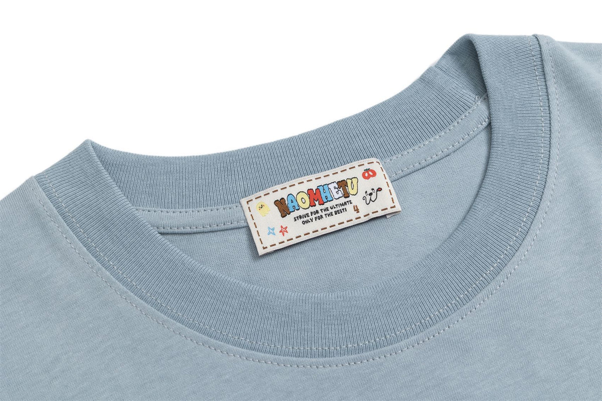 Cartoon Print Short Sleeve T-Shirt WN26777