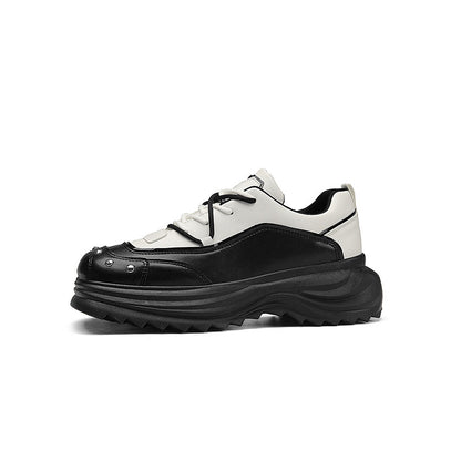 Rivet Non-Slip PU Leather Lace-Up Shoes WN23532
