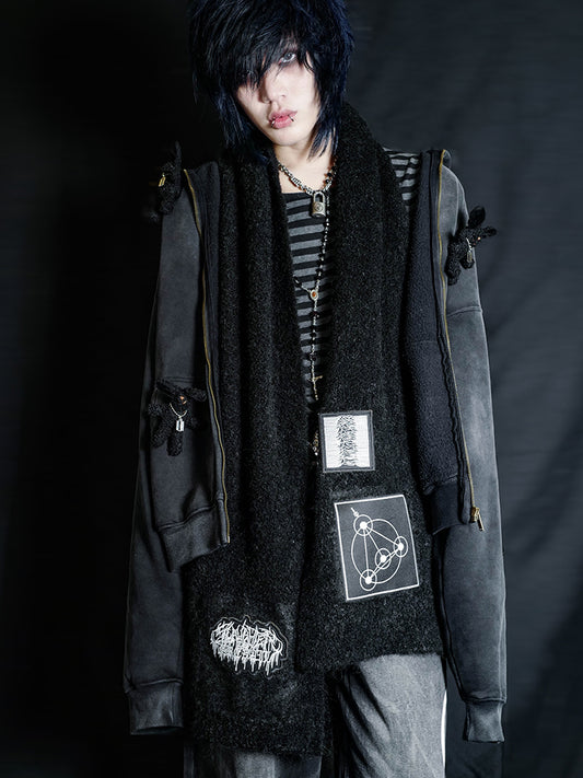 Knit Texture Long Scarf WN16073