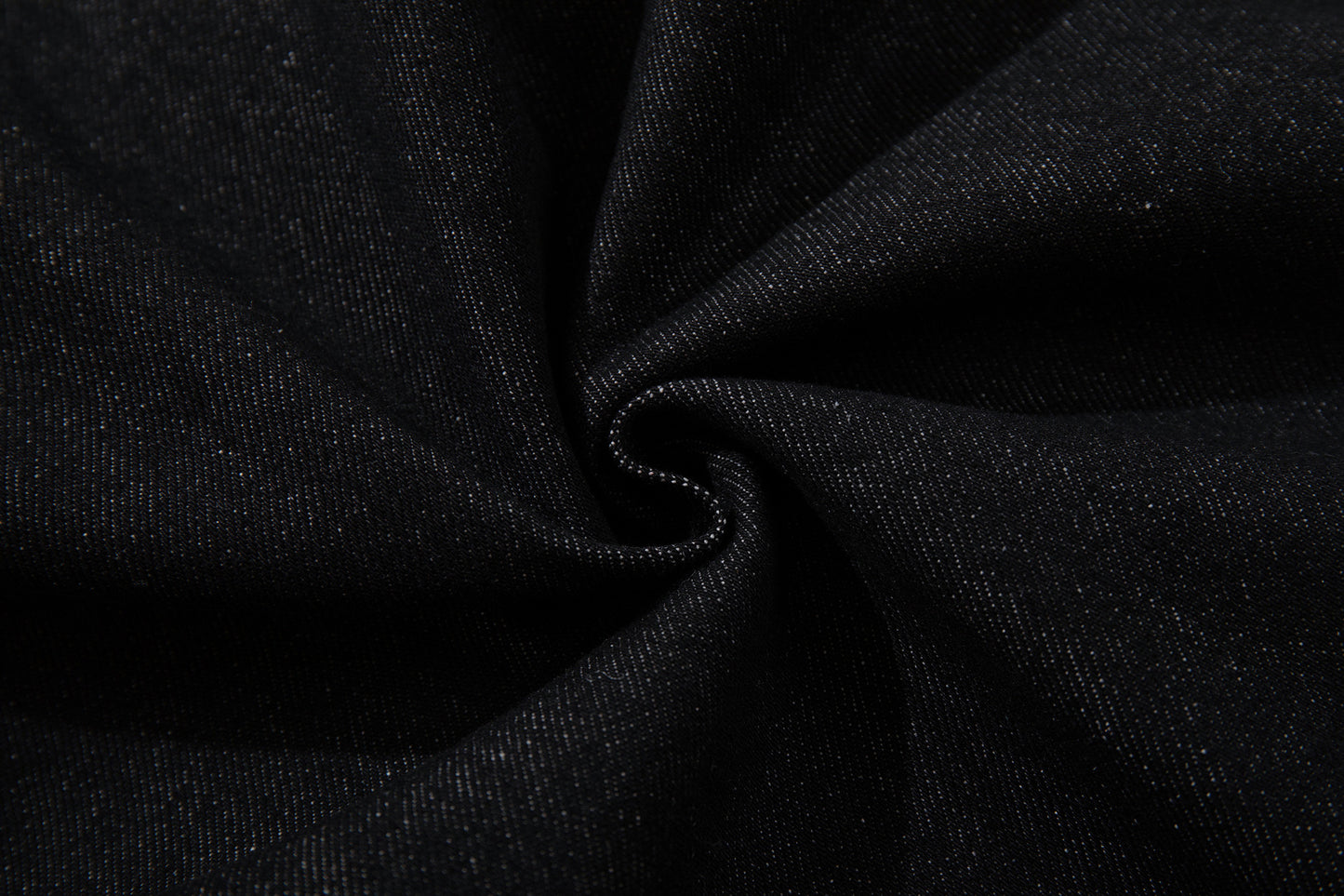 Rivet Leather Patchwork Wide Leg Denim Jeans WN23050