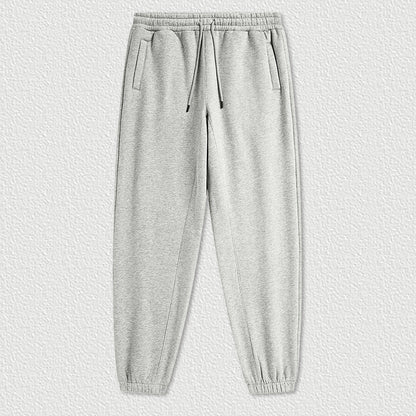 Cropped Sporty Zipper Hoodie & Sweat Jogger Pants & Straight-Leg Sweatpants Setup WN23116
