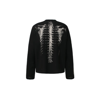 Abstract Pattern Waffle Long Sleeve T-Shirt WN25918