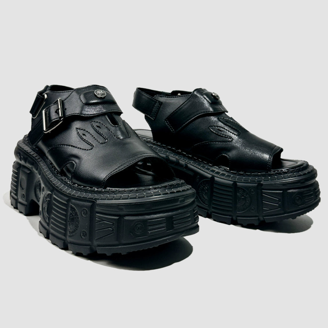 Punk Flame Chunky Sole Sandals WN20621