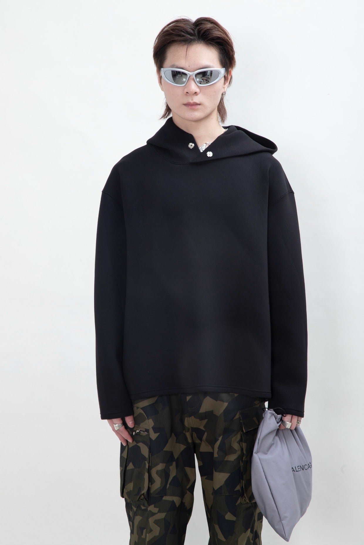 Plain Pullover Hoodie WN9375