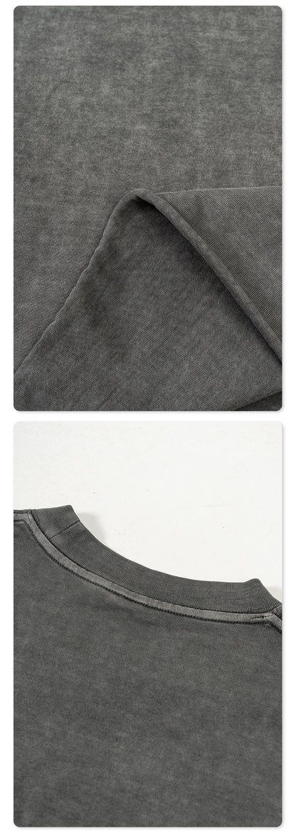 Washed Oversize Short-sleeve T-shirt WN6367