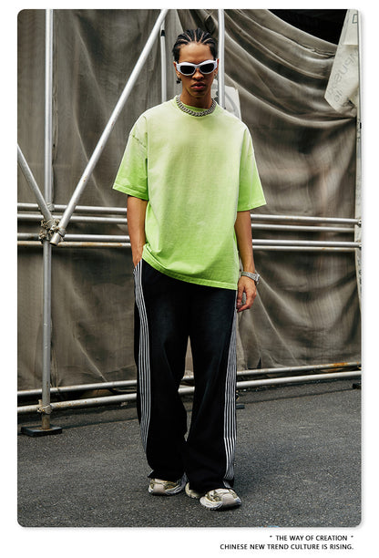 Washed Gradient Oversize Short Sleeve T-Shirt WN6070