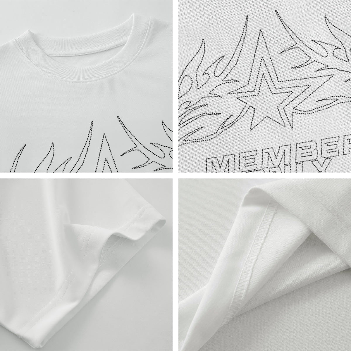 Letter Print Oversize Short Sleeve T-Shirt WN15063