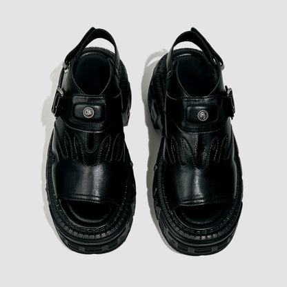 Punk Flame Chunky Sole Sandals WN20621