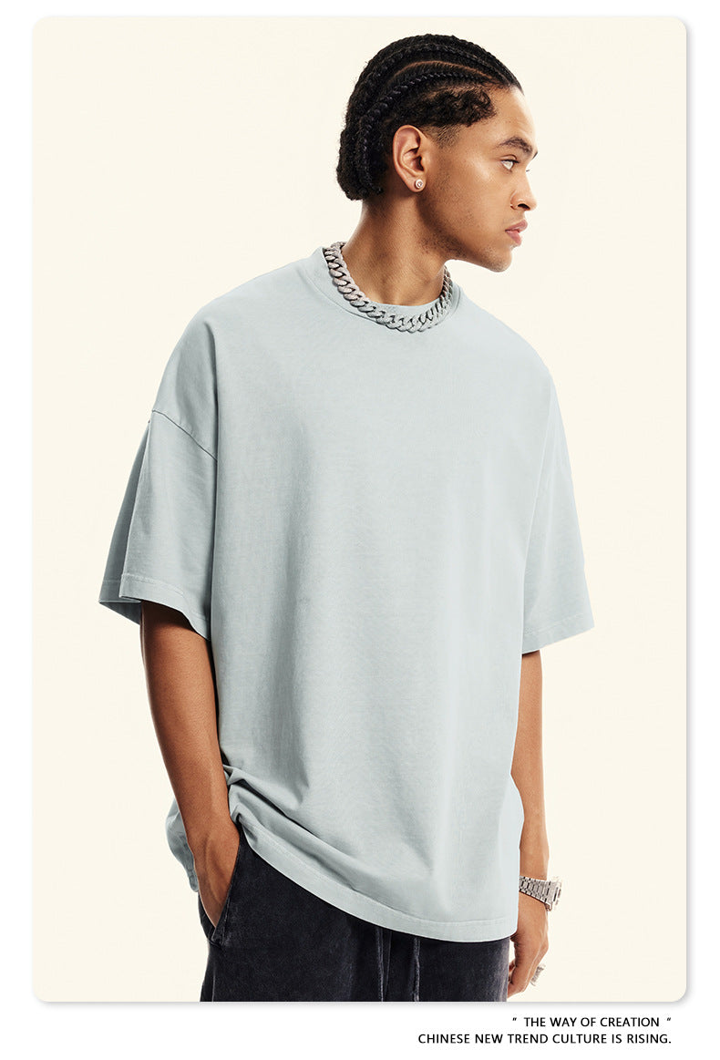 Washed Oversize Short-sleeve T-shirt WN6454