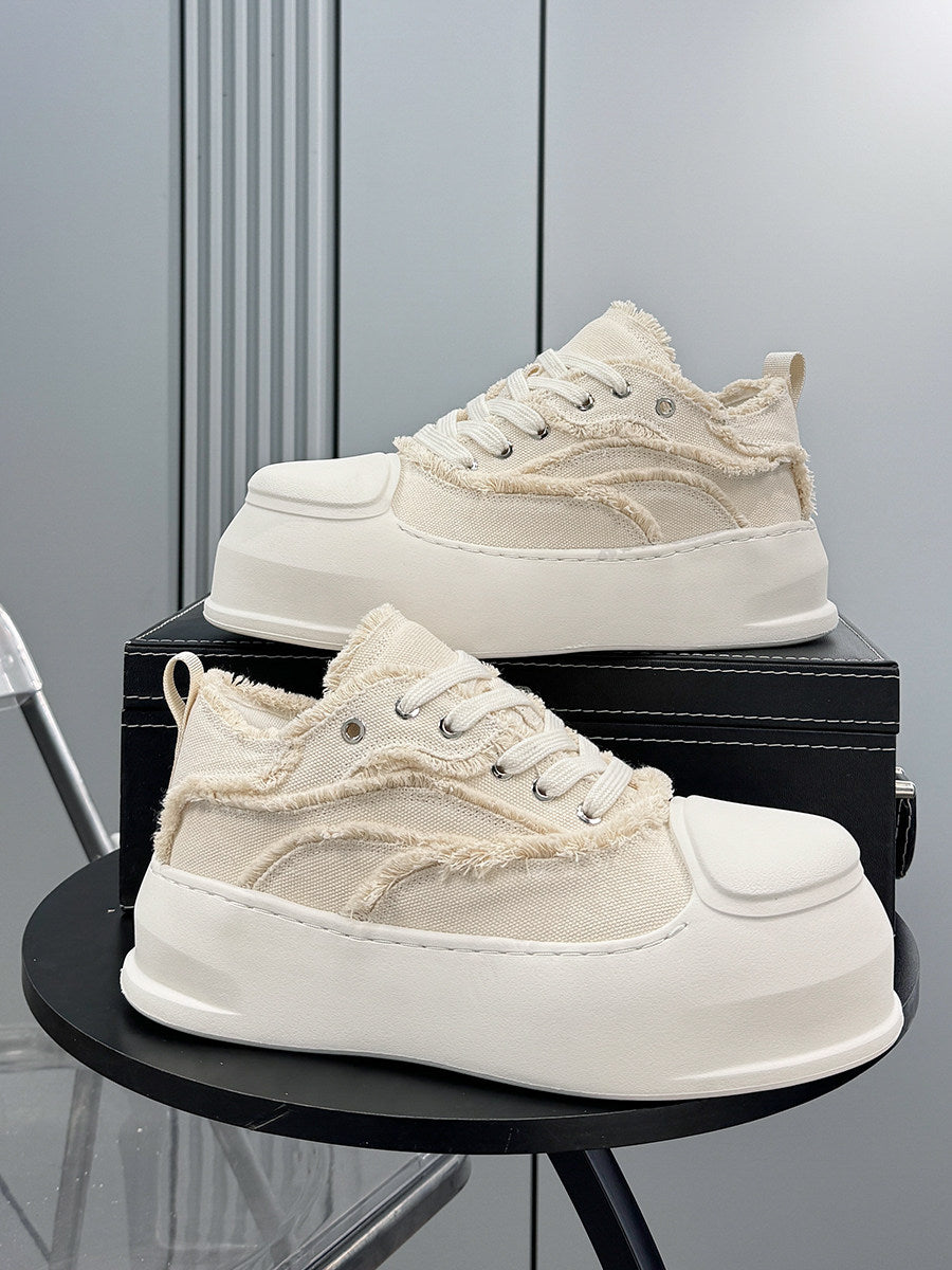 Fray Panel Chunky Sole Sneakers WN24573