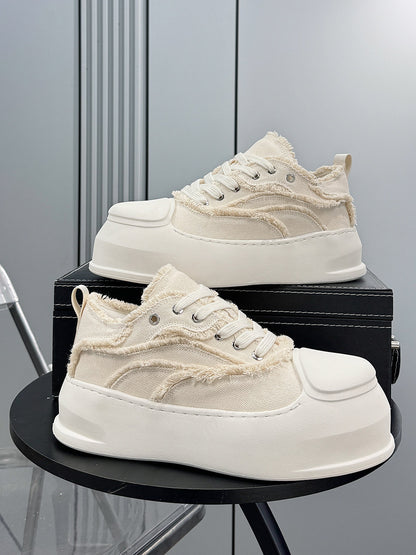 Fray Panel Chunky Sole Sneakers WN24573