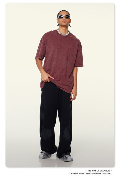 Washed Heavyweight Oversize Short Sleeve T-Shirt WN6078