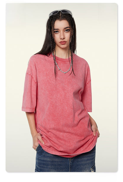 Washed Heavyweight Oversize Short Sleeve T-Shirt WN6078