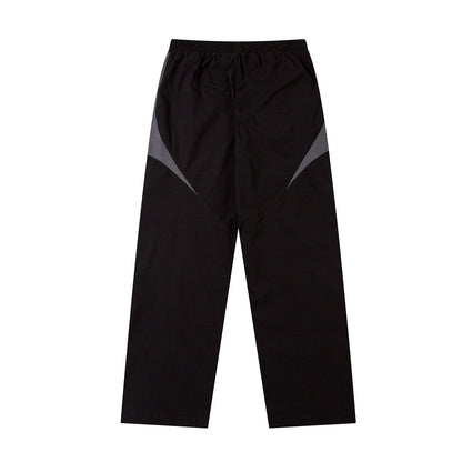 Panel Drawstring Straight Sporty Pants WN25767