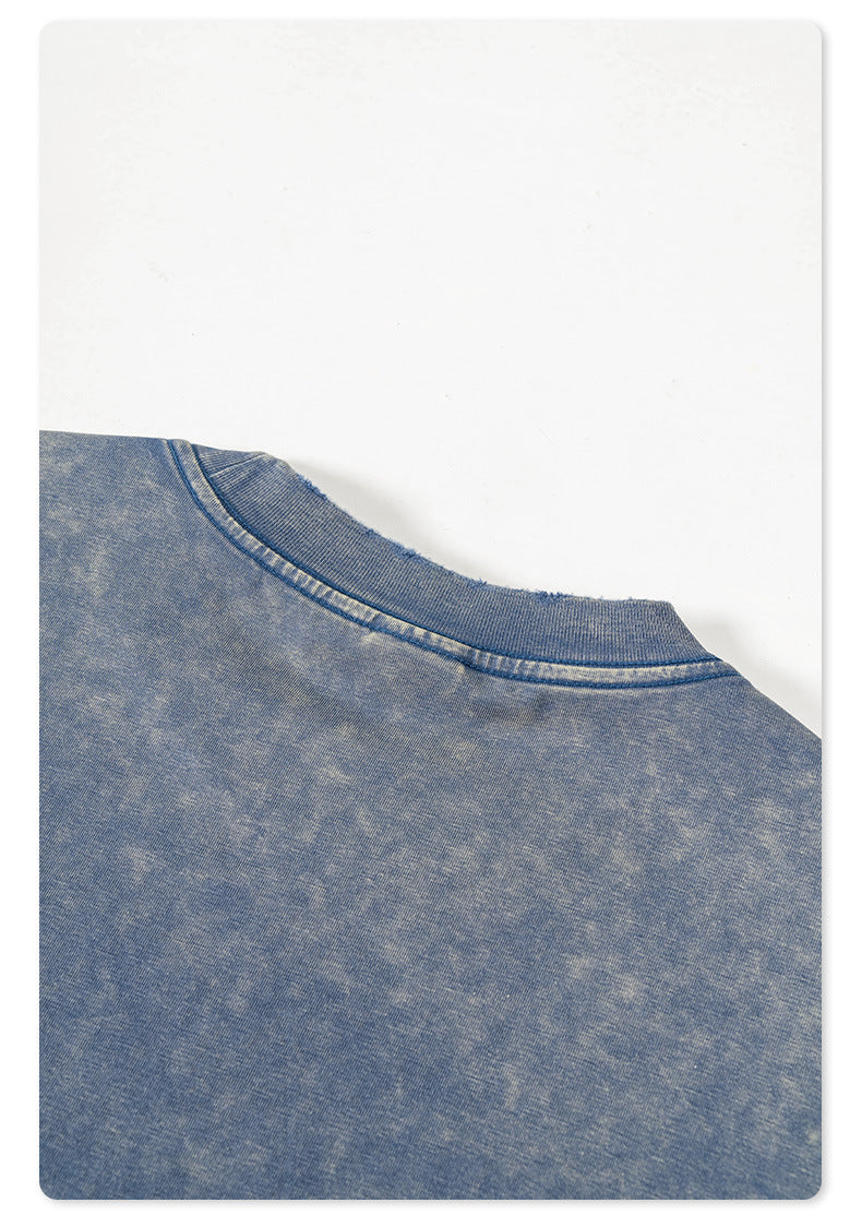 Washed Oversize Short-sleeve T-shirt WN6455