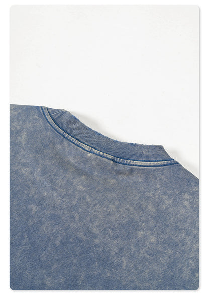 Washed Oversize Short-sleeve T-shirt WN6455