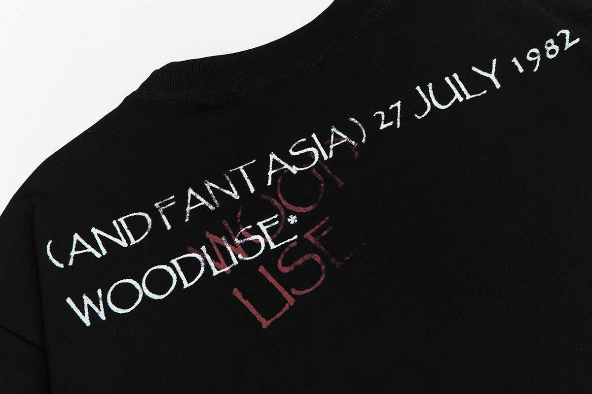 Graphic Letter Print Short Sleeve T-Shirt WN26028