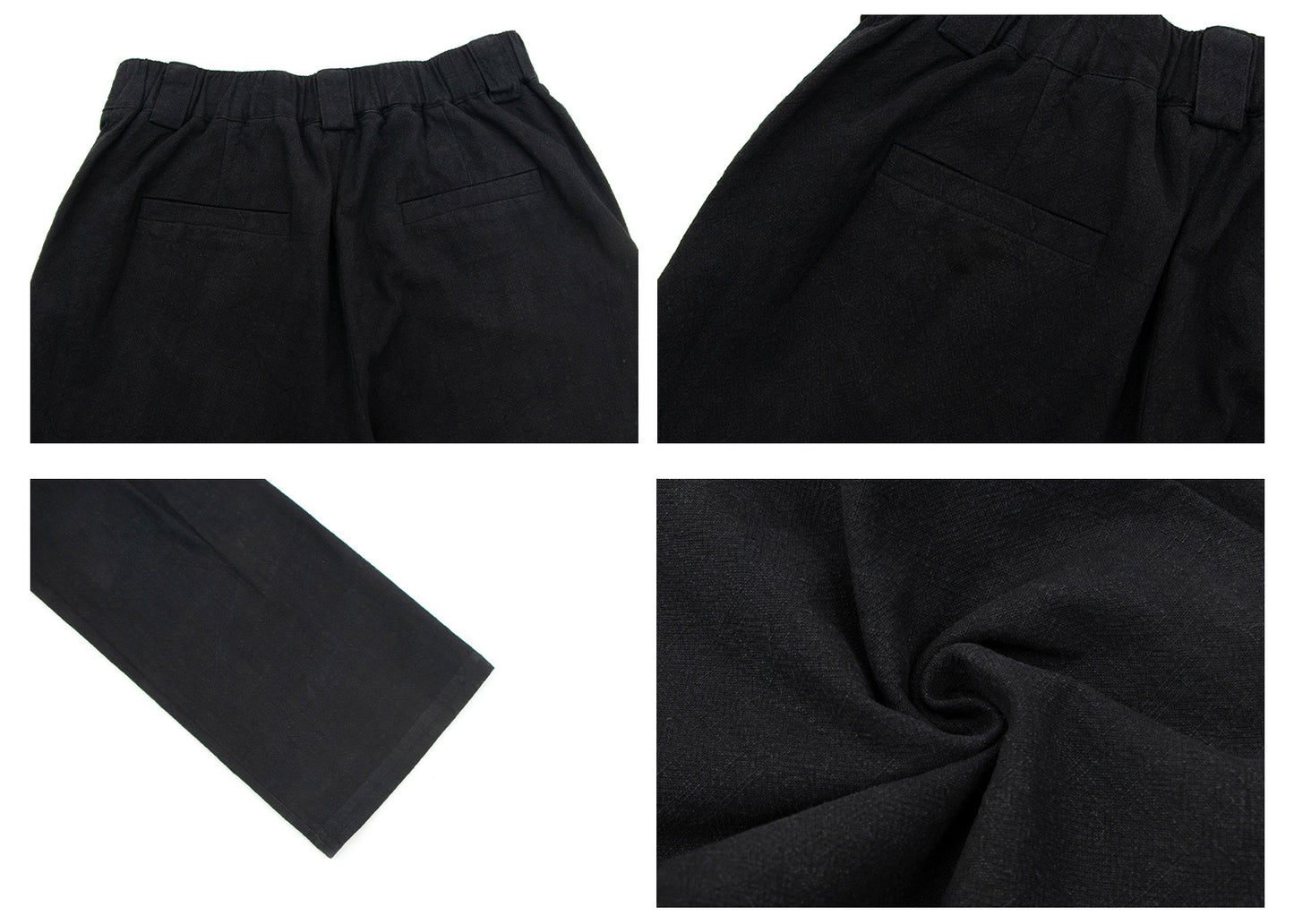 Washed Pleated Straight Trousers WN26353