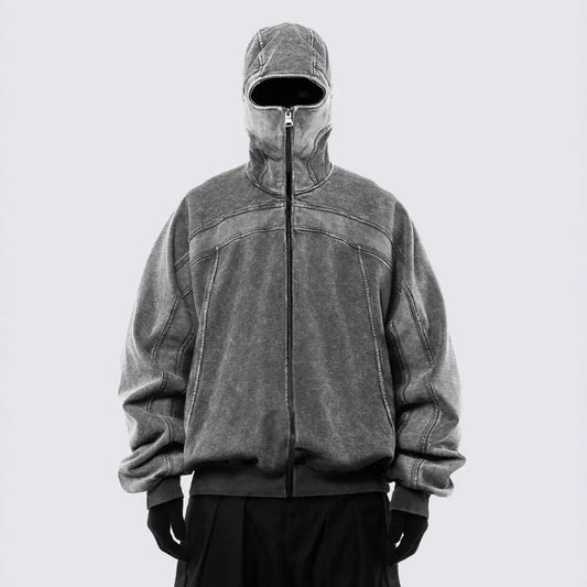 Eye-Opening Oversize Zipper Hoodie WN27936
