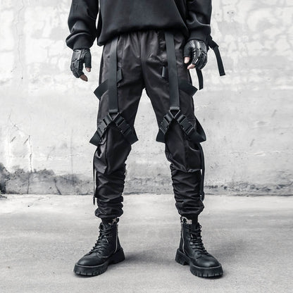 Strap Cuffed Cargo Straight Pants WN22301