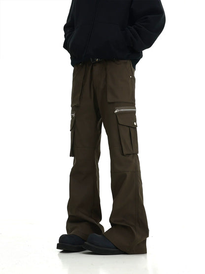 Multi Pocket Flare Workwear Pants WN5805