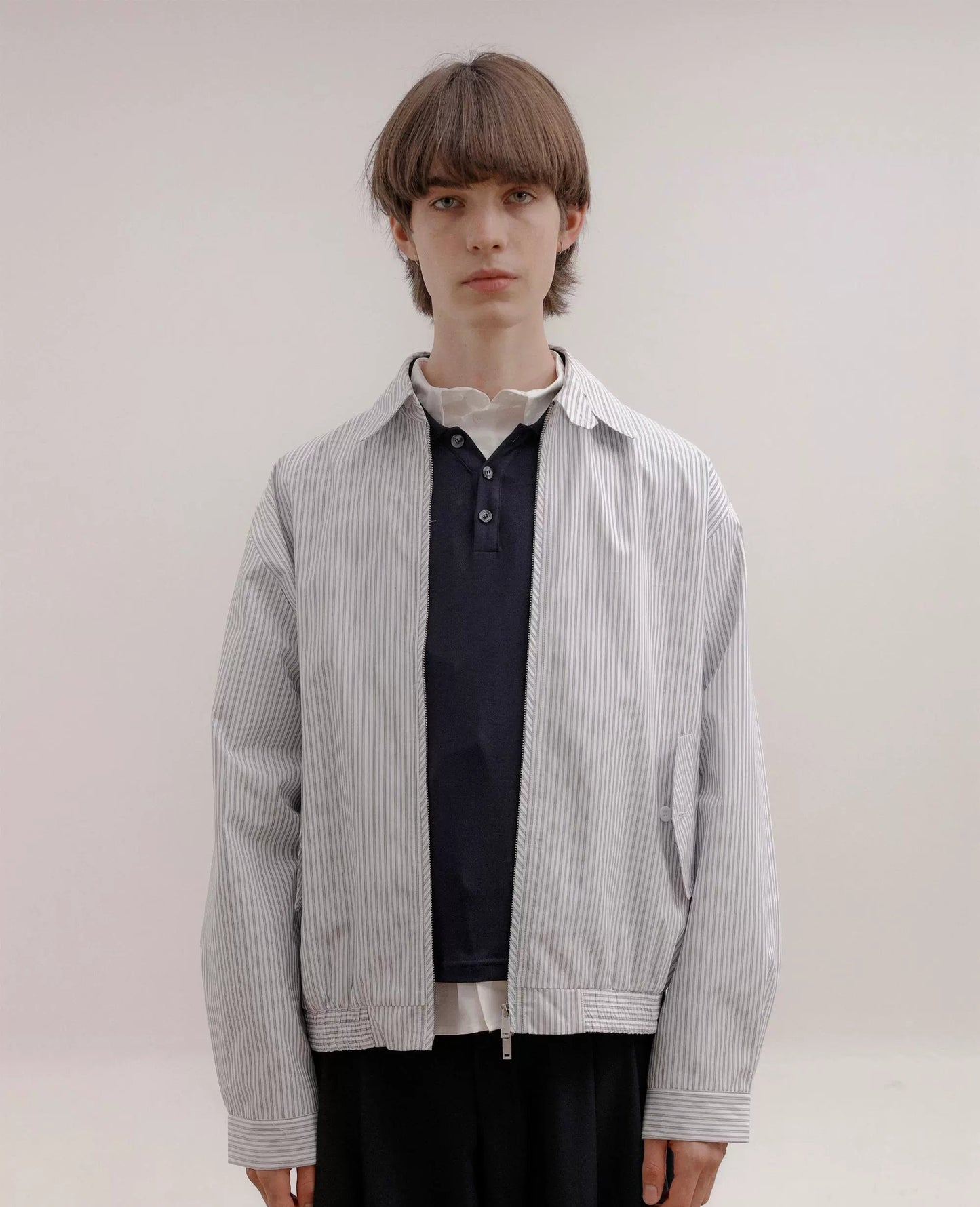 Stripe Design Zipper Jacket WN21647