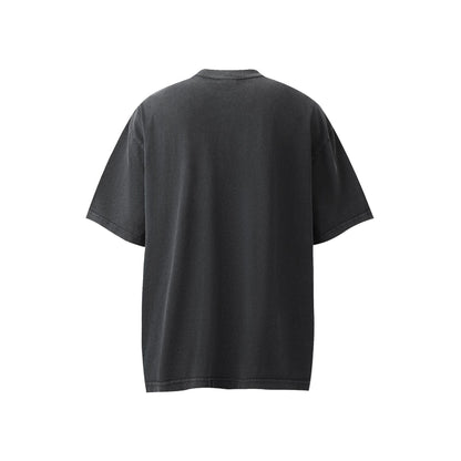 Graphic Print Washed Oversize Short Sleeve T-Shirt WN25654
