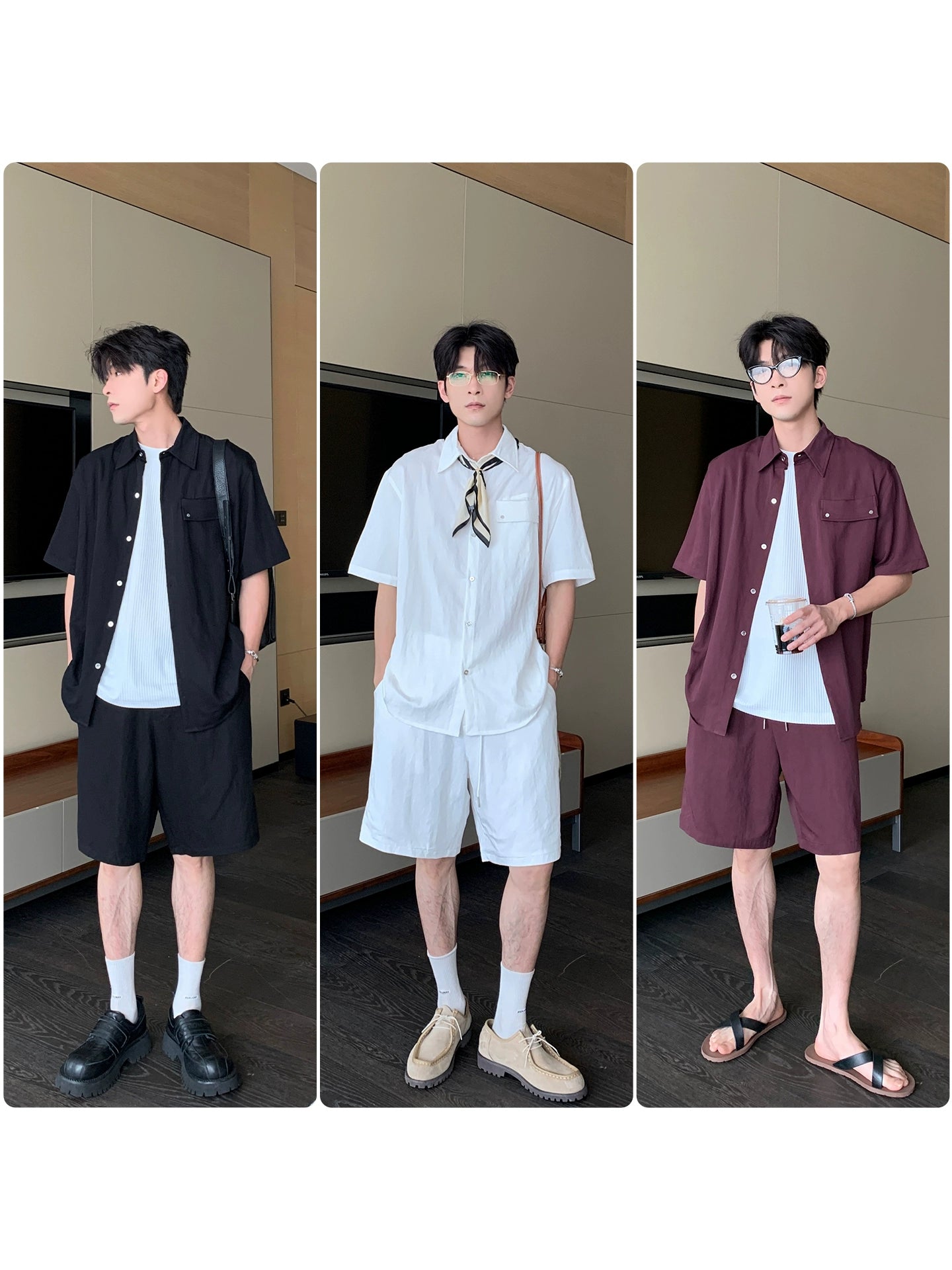 Short Sleeve Shirt & Half Pants Setup WN20445