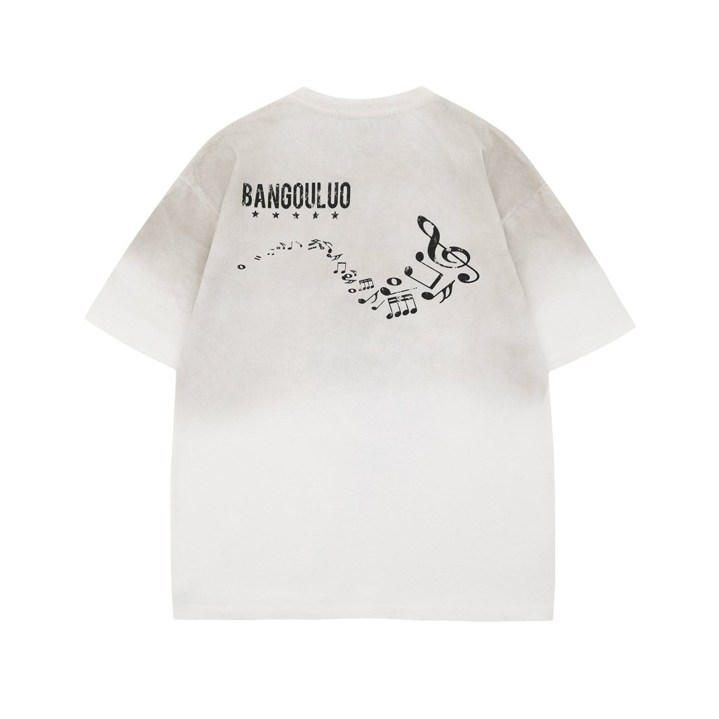 Oversize Rock Singer Print Short Sleeve T-Shirt  WN16545